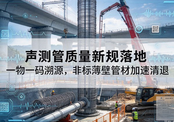 河源声测管质量新规落地，一物一码溯源，非标薄壁管材加速清退
